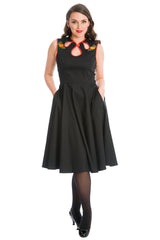PUMPKIN SPICE & ALL THINGS NICE PUMPKIN FIT & FLARE DRESS