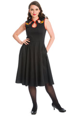 PUMPKIN SPICE & ALL THINGS NICE PUMPKIN FIT & FLARE DRESS