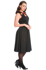 PUMPKIN SPICE & ALL THINGS NICE PUMPKIN FIT & FLARE DRESS