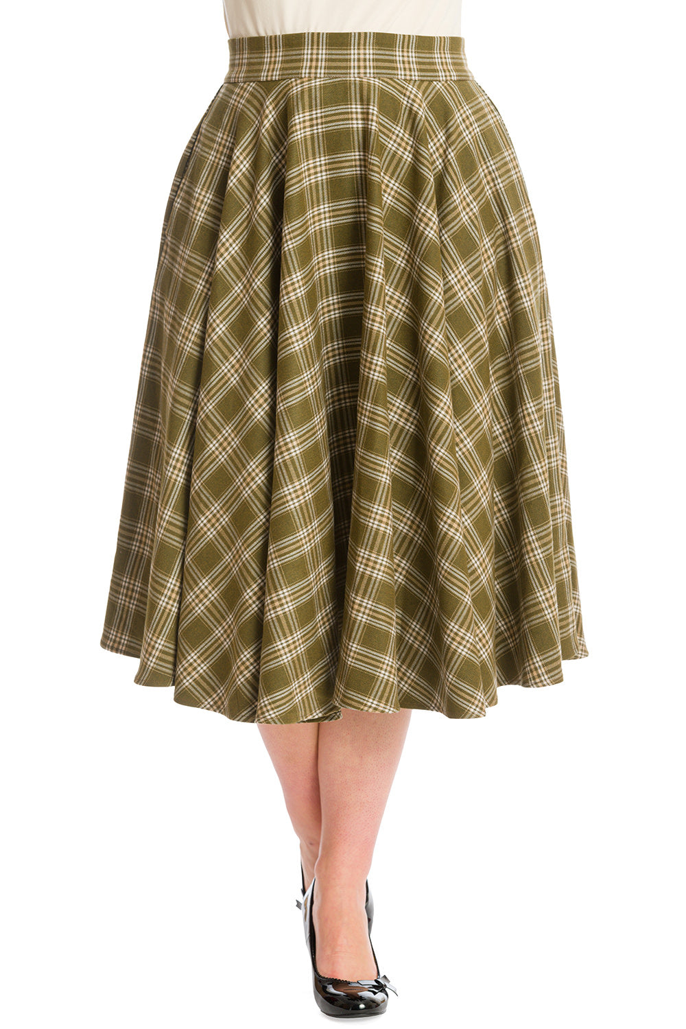 CHECK DREAMING SWING SKIRT