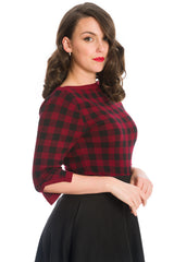 HOUNDSTOOTH KNIT JUMPER