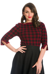 HOUNDSTOOTH KNIT JUMPER