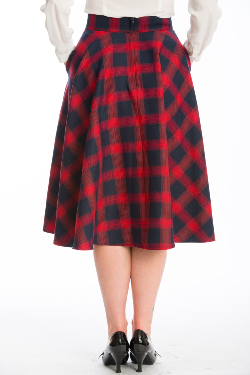 SWEET CHECK SWING SKIRT
