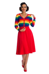 Banned Retro Love Wins Rainbow Cardigan