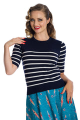 Banned Retro Adventures Ahead Striped Jumper