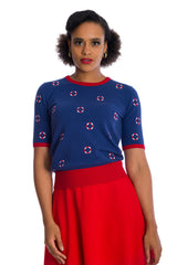Banned Retro Regatta Boy Ruby Jumper