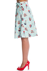 VINTAGE GLOBE WRAP SKIRT