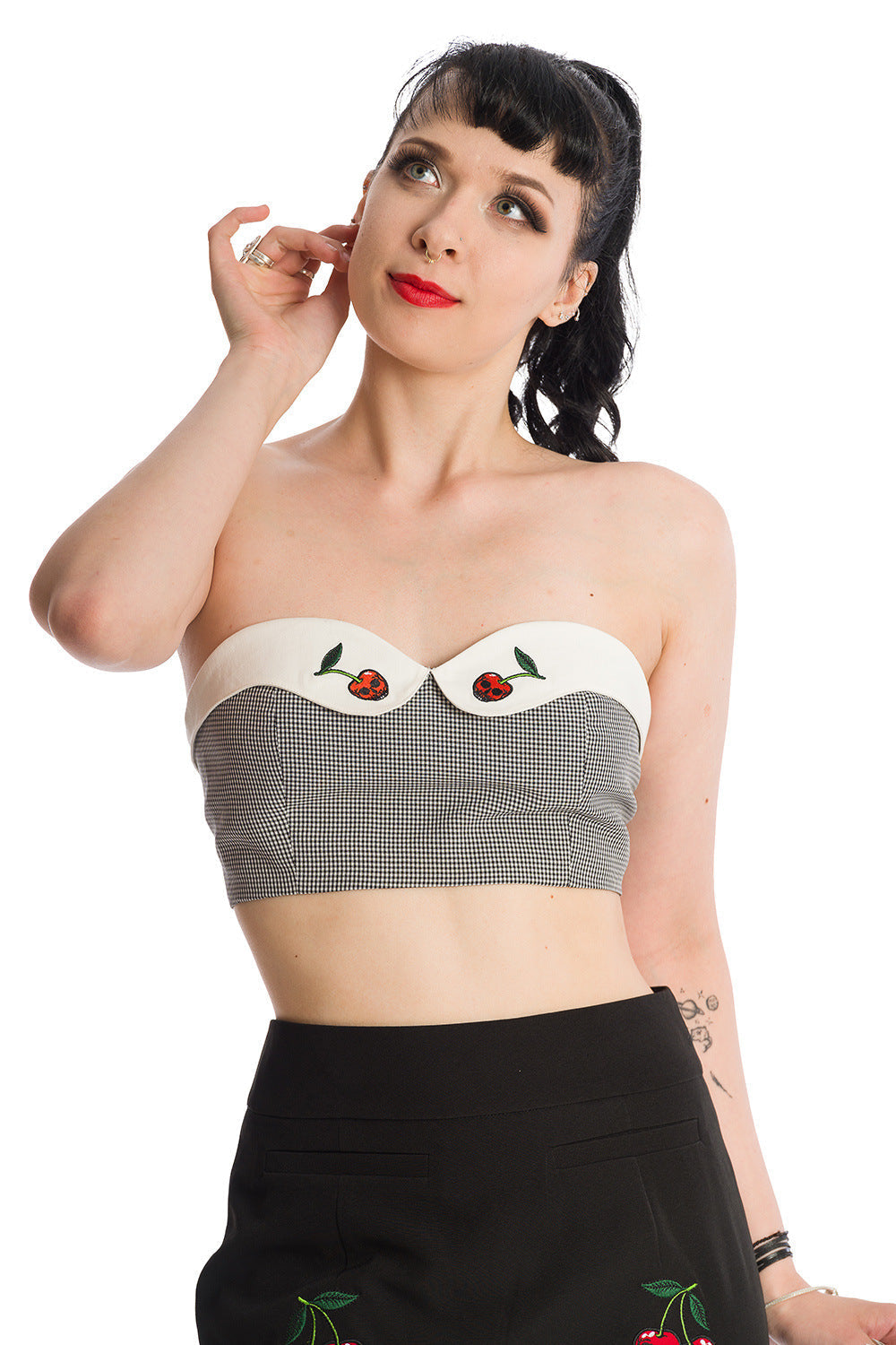 Banned Retro Bitter Sweet Cherry Tube Top
