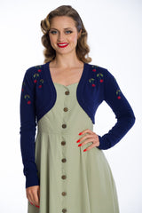 Banned Retro Summer Berry Emma Bolero Navy