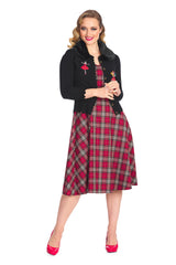 CHECK SWING DRESS