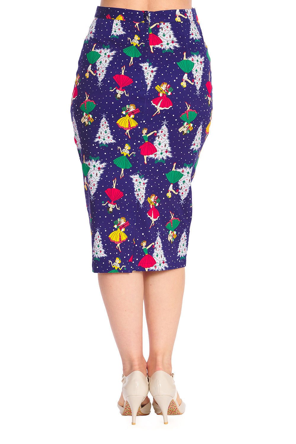 VINTAGE CHRISTMAS PENCIL SKIRT