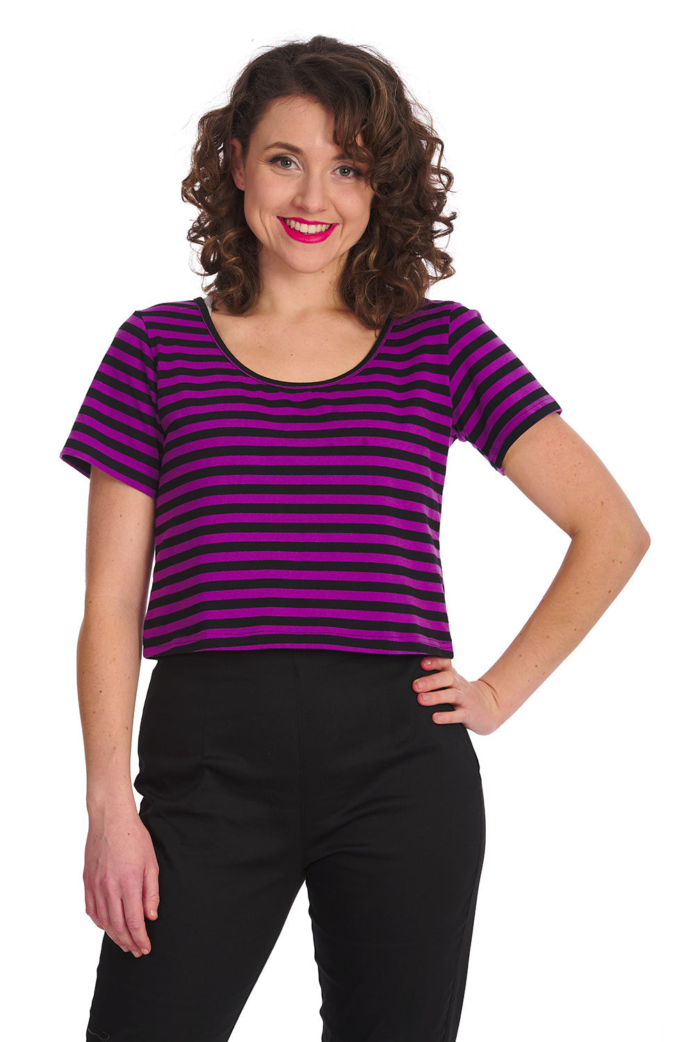 SWEET YET SPOOKY STRIPE TOP