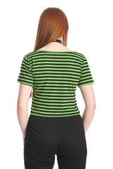 SWEET YET SPOOKY STRIPE TOP