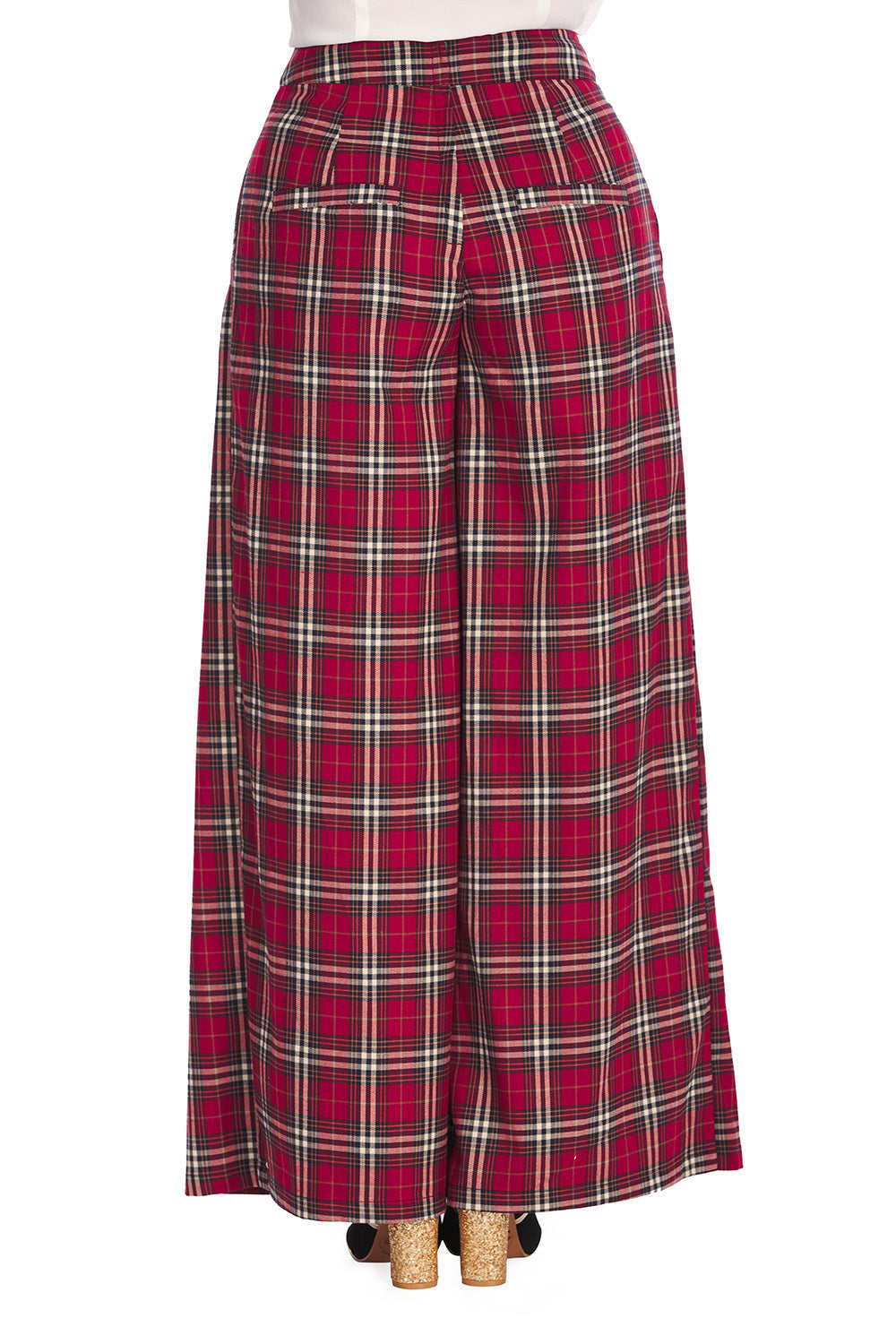 WINTER CHECK SWING SKIRT