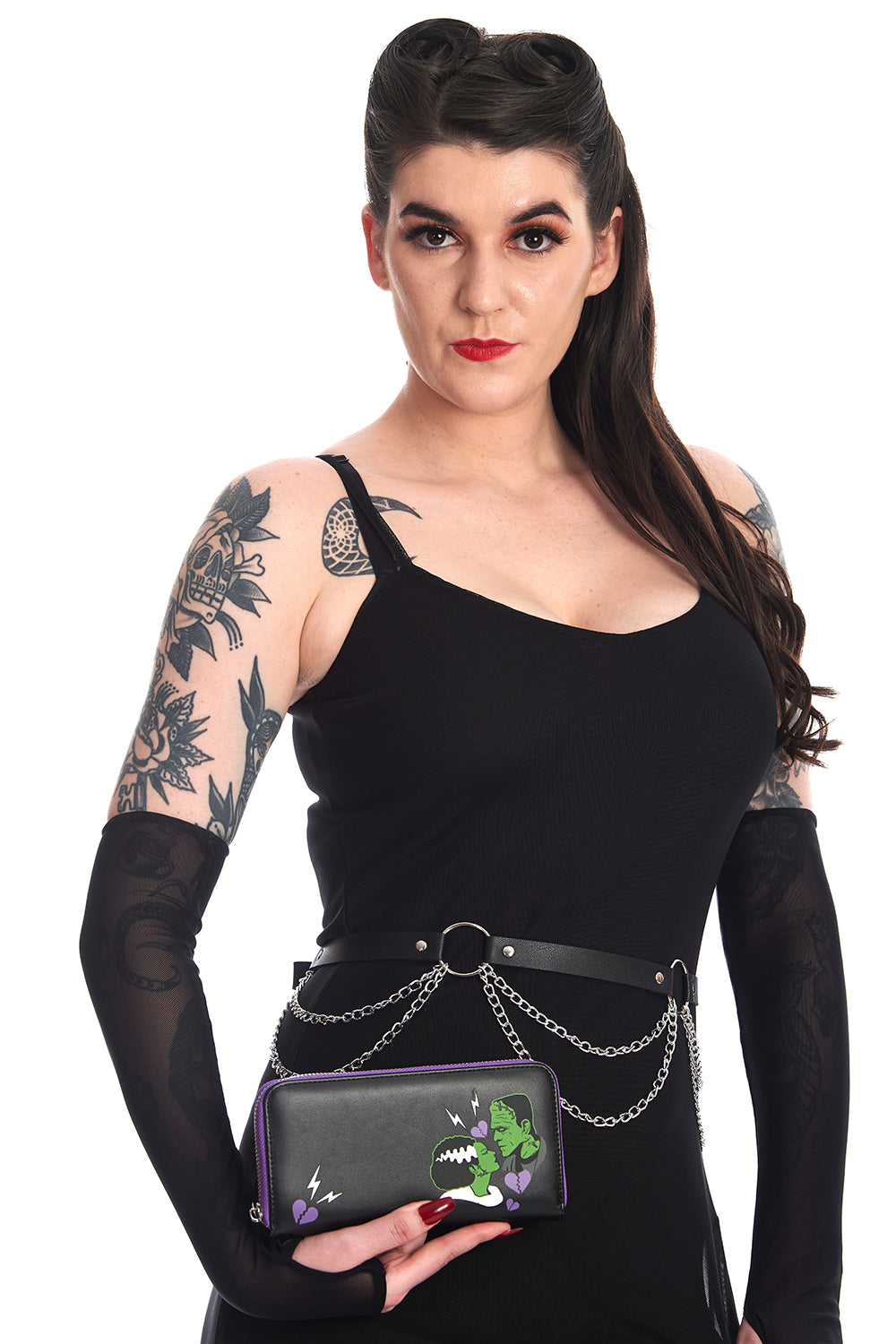 DEATH WON'T  PART US WALLET-Black-One Size-EU