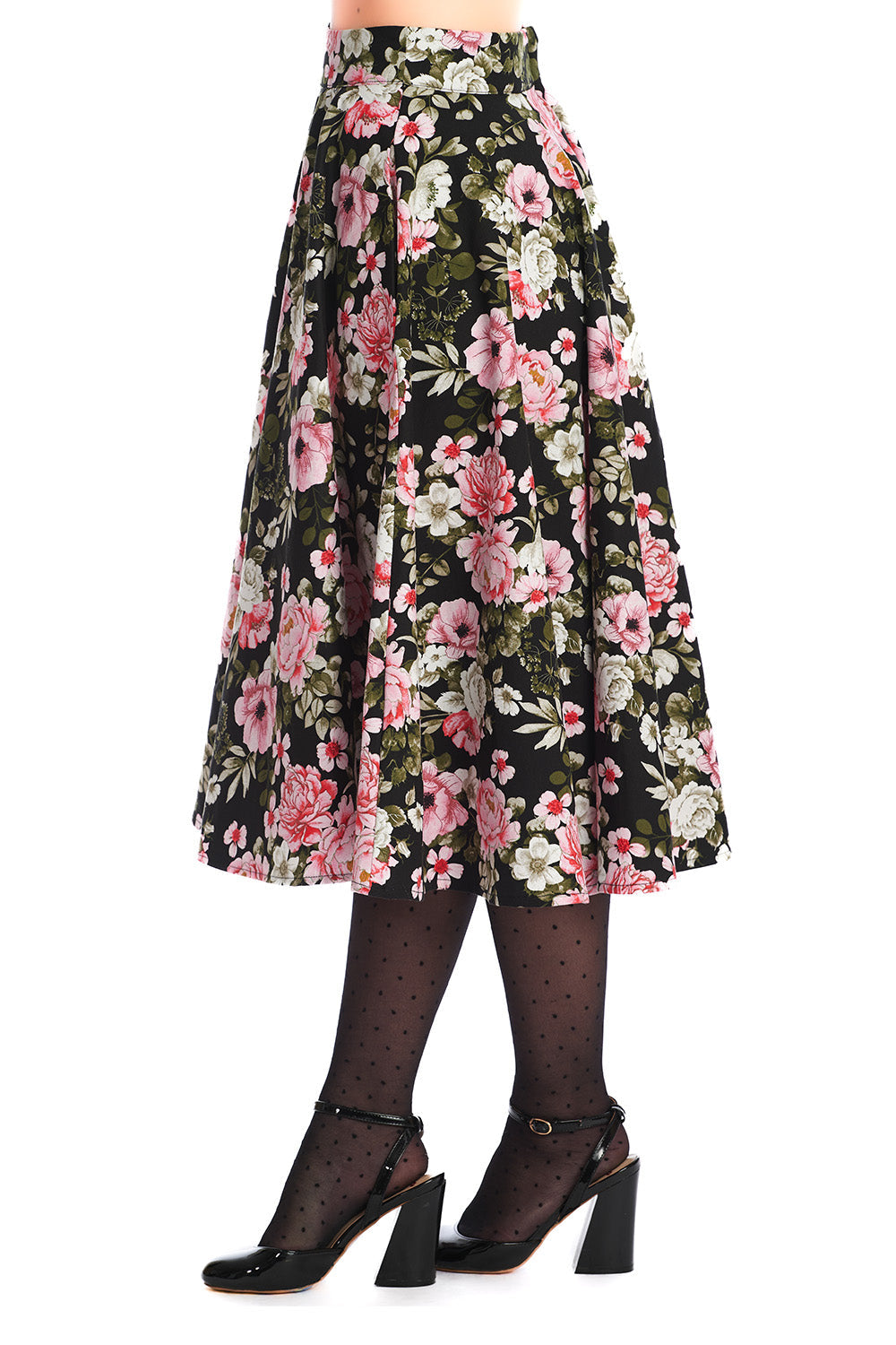PINK BLOOM SWING SKIRT