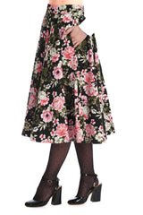PINK BLOOM SWING SKIRT