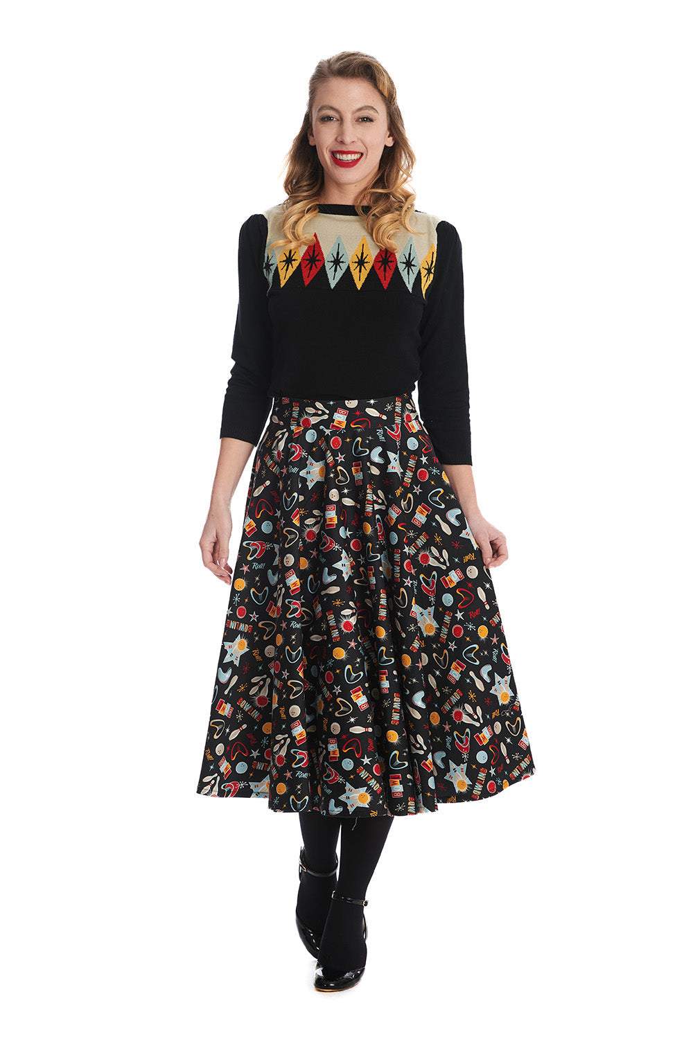 LET'S GO BOWLING SKIRT