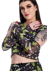 DEATH WON'T PART US MESH HANDWARMERS-Black-One Size-EU