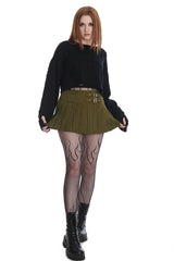 FLAMES FISHNET TIGHTS-Black-One Size-EU