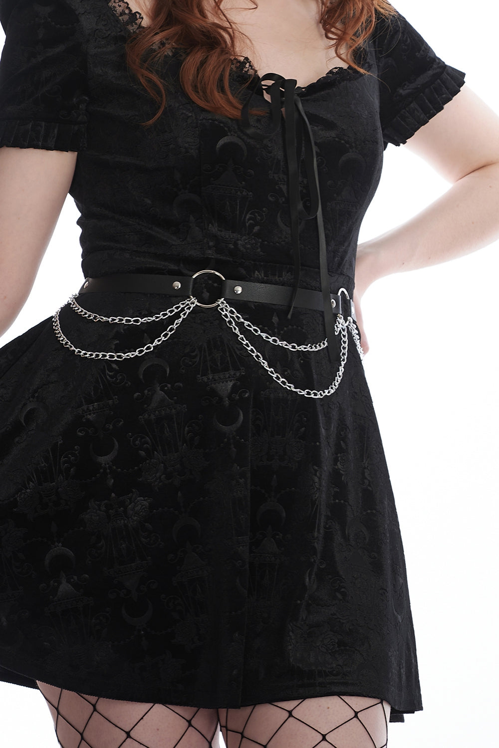 BRYONY CHAIN BELT-Black-One Size-EU