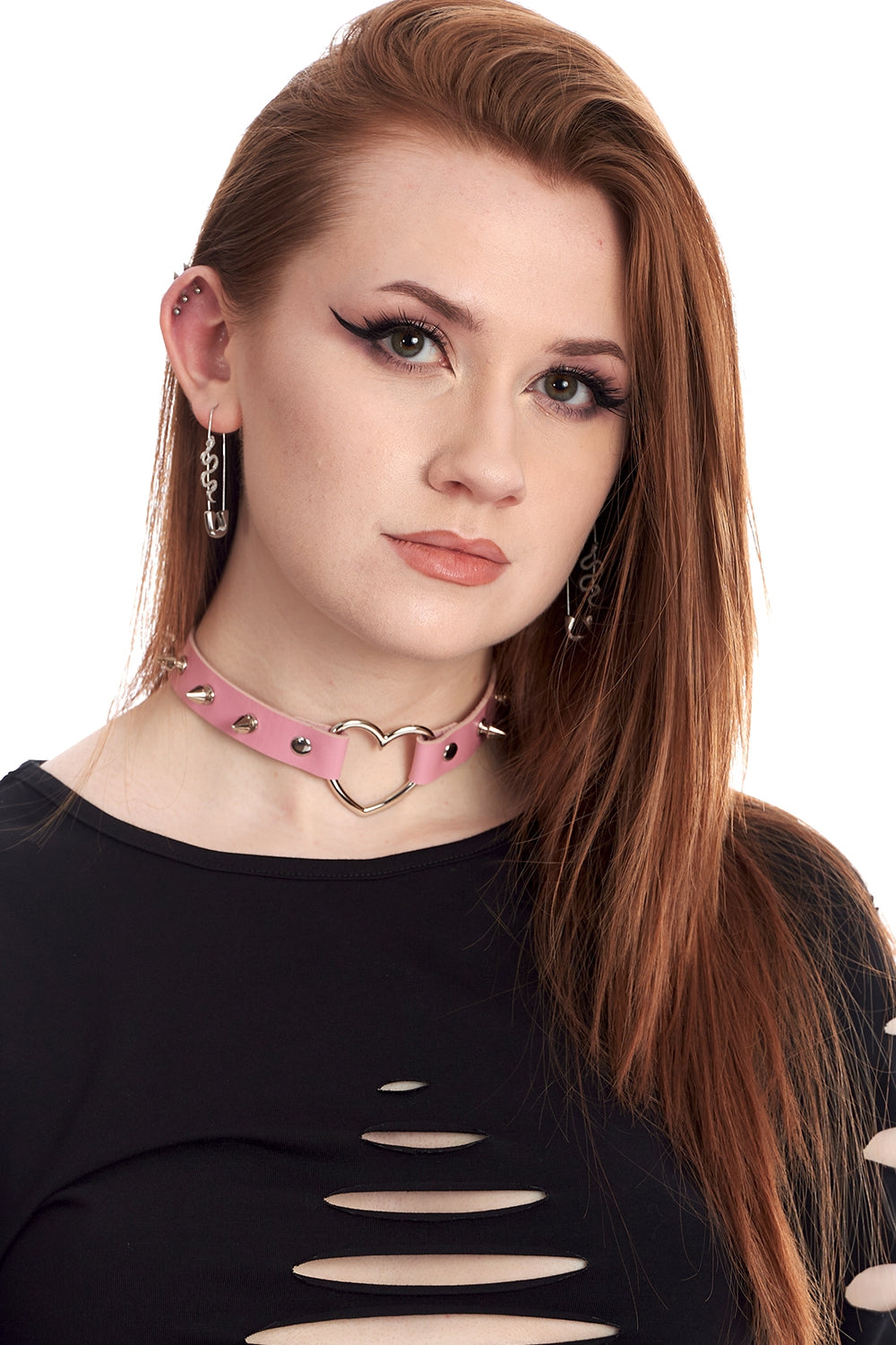 SAKI HEART CHOCKER-Pink-One Size-EU