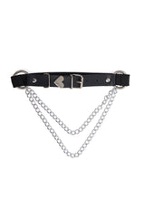 LILIN CHAIN LEG GARTER-Black-One Size-EU