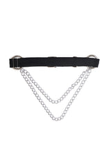LILIN CHAIN LEG GARTER-Black-One Size-EU
