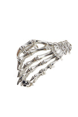 SKELETON HANDS HAIR CLAW-Silver-One Size-EU