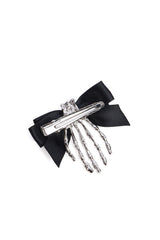 SKELETON HANDS HAIR CLIP-Black-One Size-EU