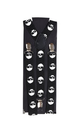 SKULL SLIM SUSPENDERS-Black-One Size-EU