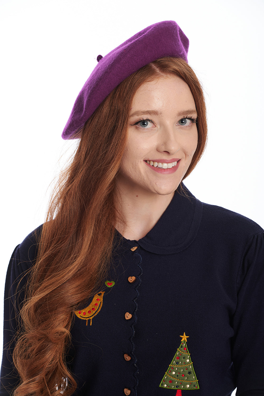 VINTAGE CLAIRE HAT-Magenta-One Size-EU