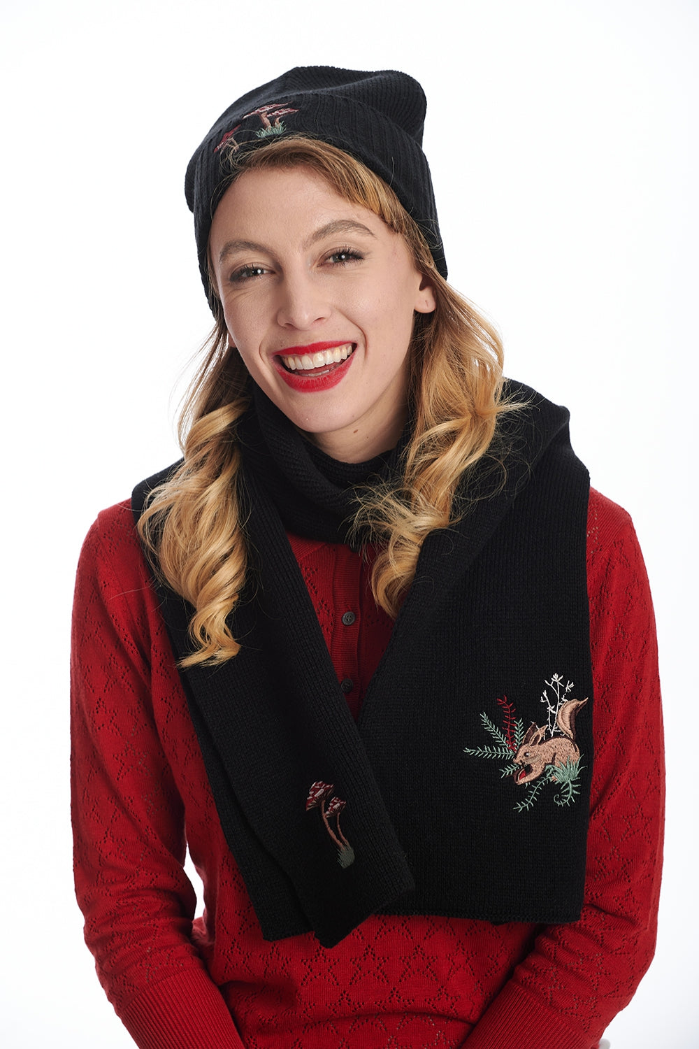 MAGIC WOODLAND SCARF-Black-One Size-EU