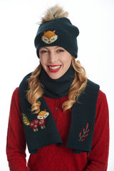 SCANDI XMAS SCARF-Green-One Size-EU
