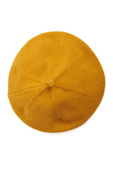 LORELEI KNITTED BERET-Mustard-One Size-EU
