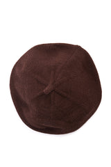 LORELEI KNITTED BERET-Brown-One Size-EU