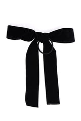 VELVET HAIR TIE-Black-One Size-EU