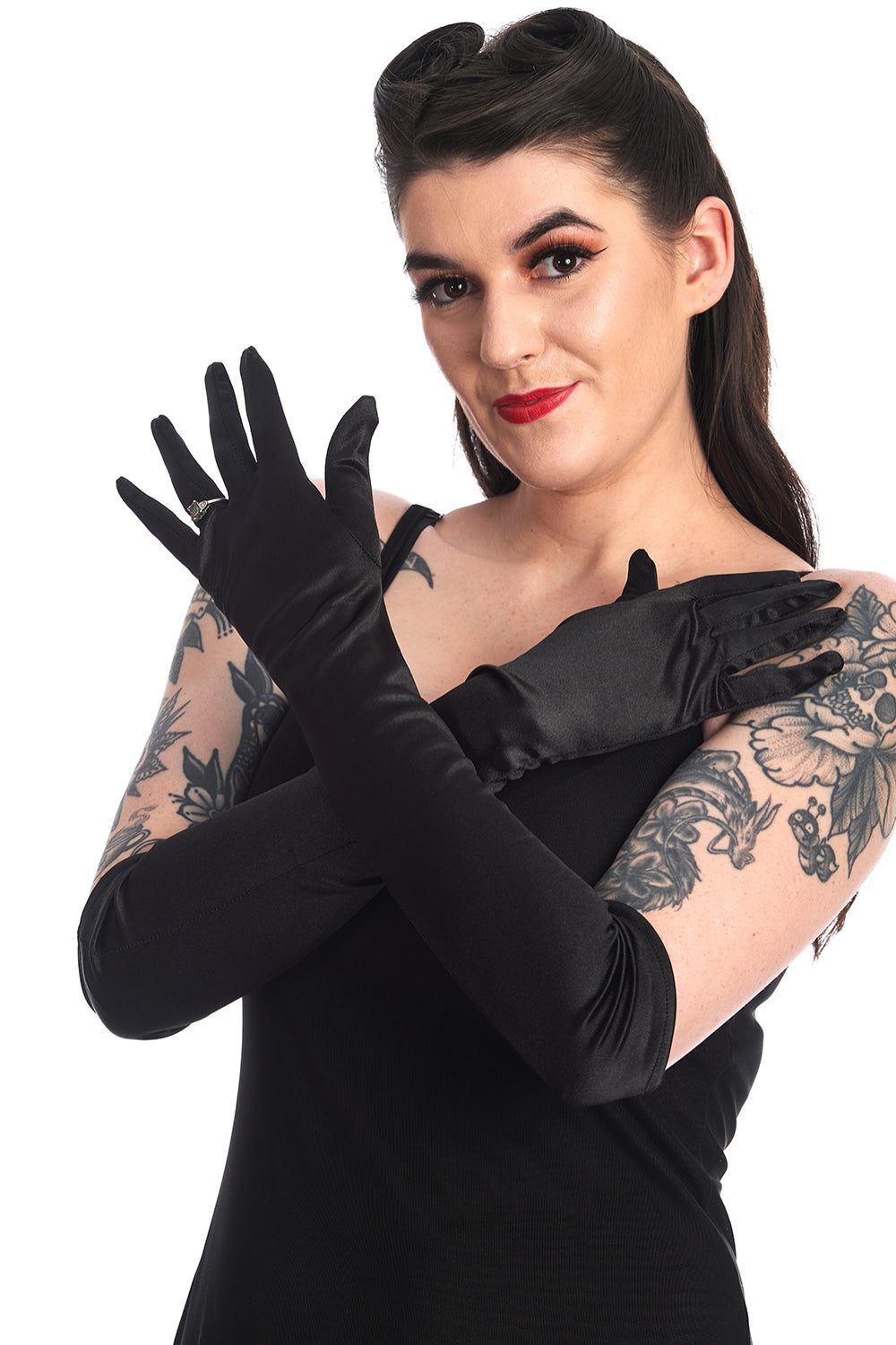 ALLEGRA OPERA GLOVES-Black-One Size-EU