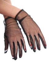 BELLONA SHORT MESH GLOVES-Black-One Size-EU