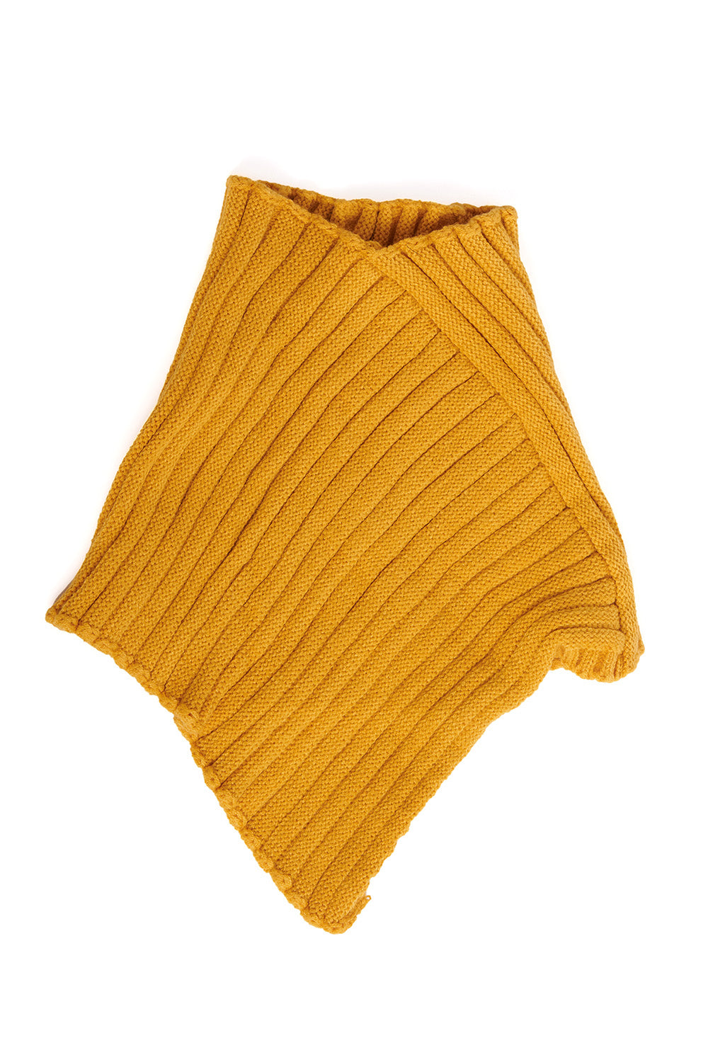 LOLA KNITTED NECK WARMER-Mustard-One Size-EU