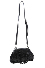 VELVET CHANDELIER SHOULDER BAG-Black-One Size-EU