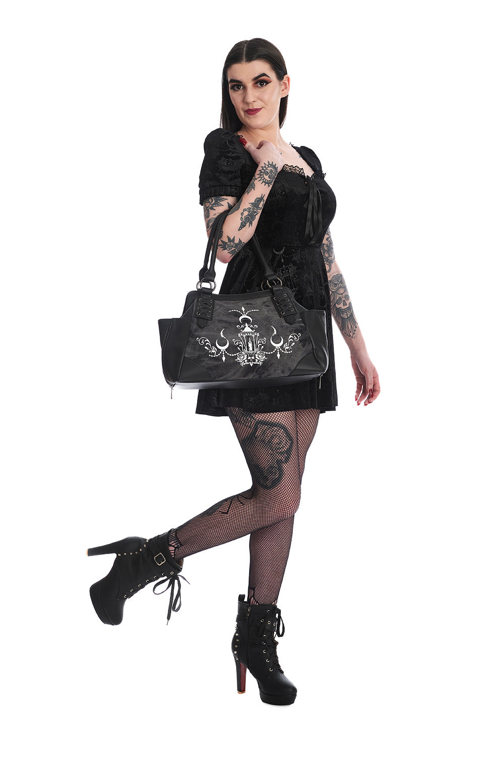CHADELIER SHOULDER BAG-Grey-One Size-EU