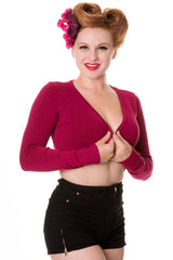 Banned Retro 1950's Flickers Anna Bolero Magenta