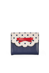 POPPY POLKA PURSE-White