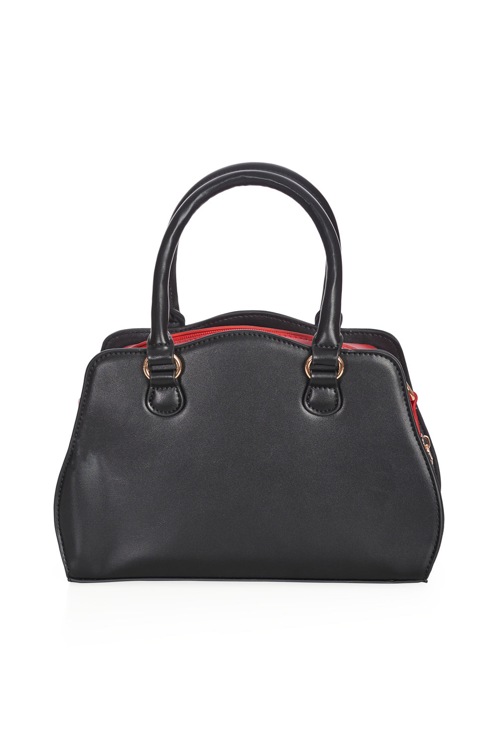 POPPY POLKA HANDBAG-Black
