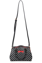 POPPY POLKA HANDBAG-Black
