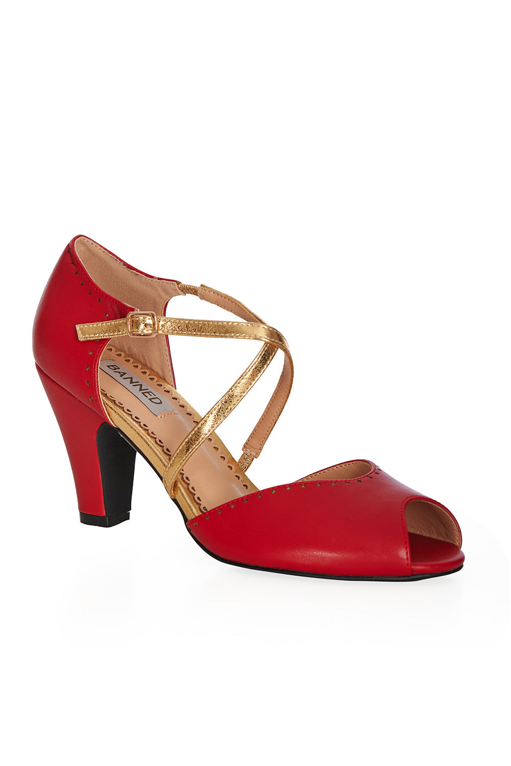 SASSY DANCE HEELS-Red