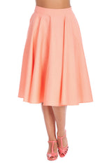 MINI POLKA QUEEN SWING SKIRT-Pink