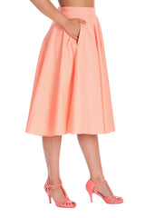 MINI POLKA QUEEN SWING SKIRT-Pink