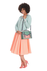 MINI POLKA QUEEN SWING SKIRT-Pink